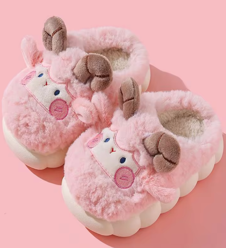Floppers™ Ram Slippers – Cozy, Playful & Irresistibly Cute