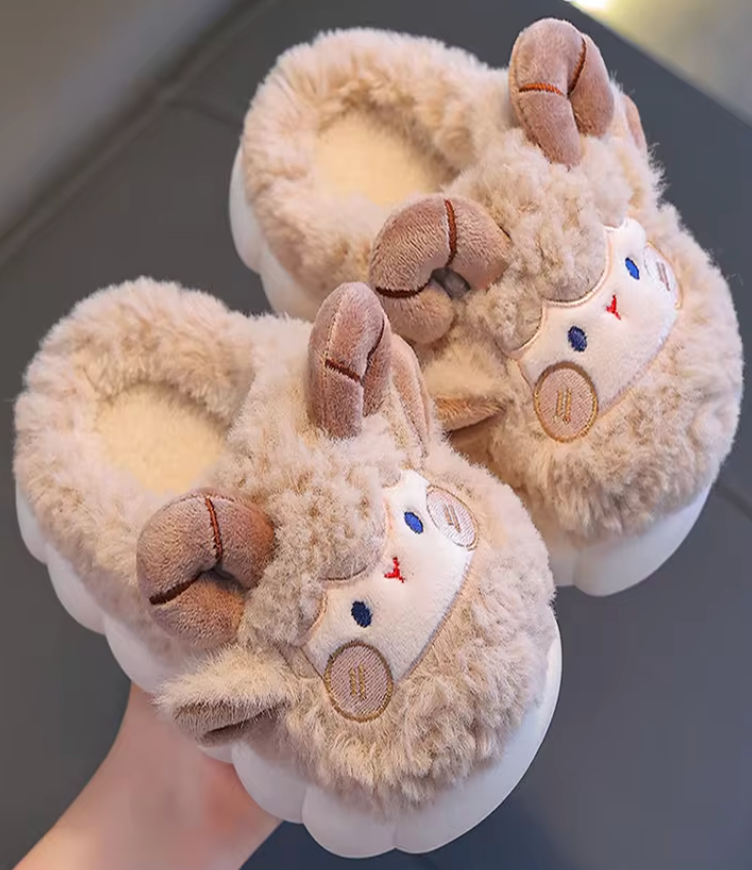 Floppers™ Ram Slippers – Cozy, Playful & Irresistibly Cute